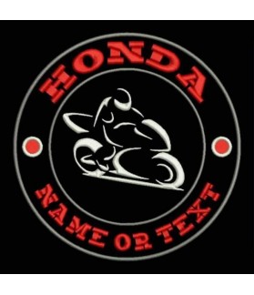 Embroidered patch HONDA CUSTOMIZABLE