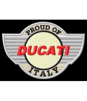 Embroidered patch Motorcycle DUCATI ITALY