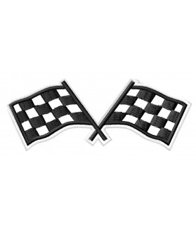 Toppa ricamata RACING FLAG