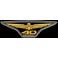 Gestickter patch HONDA GOLD WING 40Th