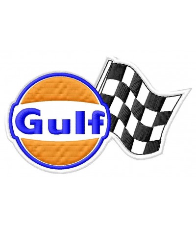 Parche bordado GULF RACING