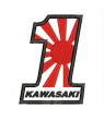 Embroidered patch KAWASAKI MOTORCYCLE N1 (Kamikaze)