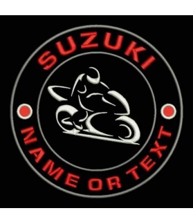 Embroidered patch SUZUKI CUSTOMIZABLE