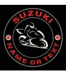 Embroidered patch SUZUKI CUSTOMIZABLE
