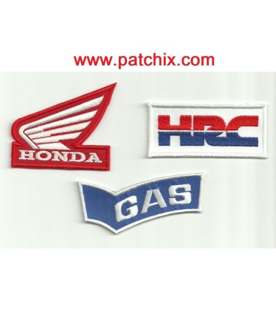 Patch brodé Motorcycle PACK HONDA GAS HRC