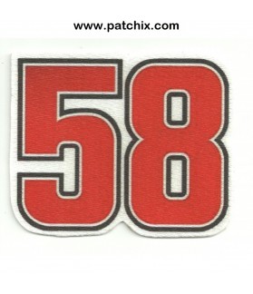 Embroidered Patch 58 MARCO SIMONCELLI