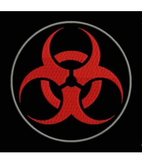 Embroidered patch BIOHAZARD