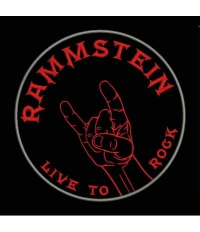 Embroidered patch RAMMSTEIN LIVE TO ROCK