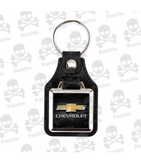 Key chain NICKEL LEATHER BACKGROUND CHEVROLET