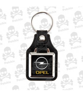 Key chain NICKEL LEATHER BACKGROUND OPEL