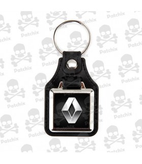 Key chain NICKEL LEATHER BACKGROUND RENAULT