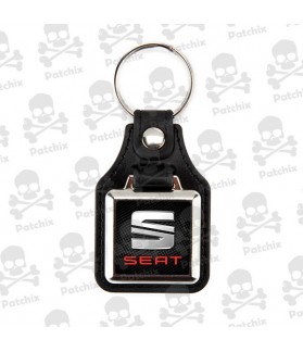Key chain NICKEL LEATHER BACKGROUND SEAT