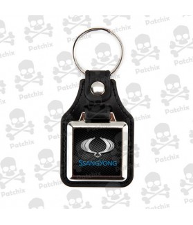 Key chain NICKEL LEATHER BACKGROUND Ssangyong