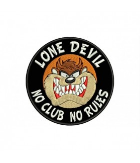 Parche bordado LONE DEVIL (NO CLUBS NO RULES)