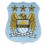 GESTICKTER PATCH MANCHESTER CITY