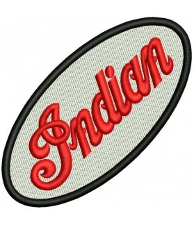 Embroidered patch INDIAN
