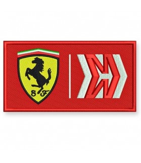 TOPPA RICAMATA FERRARI