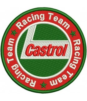 Embroidered Patch CASTROL TEAM
