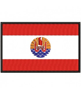 TOPPA RICAMATA FLAG POLINESIA FRANCESA