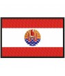 Embroidered Patch FLAG POLINESIA FRANCESA