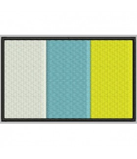 TOPPA RICAMATA FLAG CANARIAS