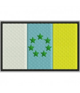 Embroidered Patch FLAG POLINESIA FRANCESA
