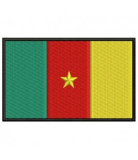 Embroidered patch CAMERUN FLAG