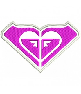 TOPPA RICAMATA ROXY LOGO