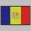 Embroidered patch ANDORRA FLAG