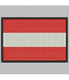 Embroidered patch AUSTRIA FLAG