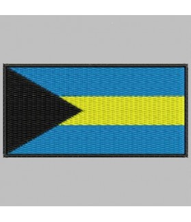 Embroidered patch BAHAMAS FLAG