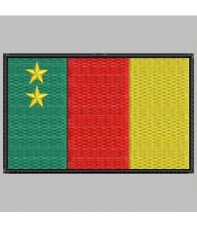 Embroidered patch CAMMERUN FLAG