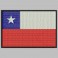 Embroidered patch CHILE FLAG