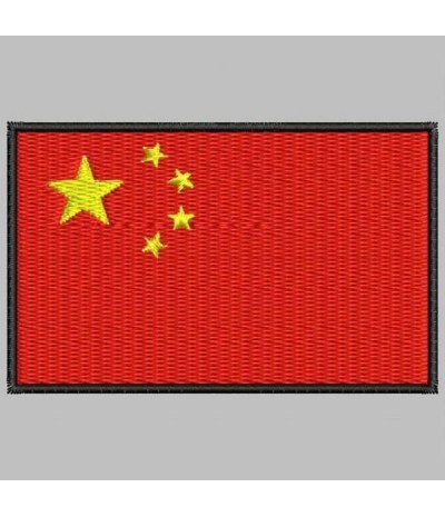 Embroidered patch CHINA FLAG