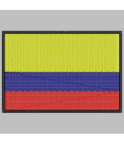 Embroidered patch COLOMBIA FLAG