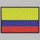 Embroidered patch COLOMBIA FLAG