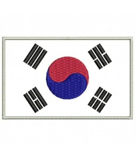 Embroidered patch COREA FLAG
