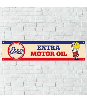 Vintage Esso Banner Motor Oil BANNER GARAJE