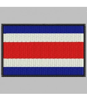 Embroidered patch COSTA RICA FLAG