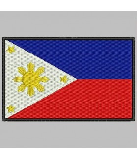 Embroidered patch FILIPINAS FLAG