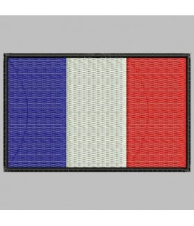 Embroidered patch FRANCE FLAG