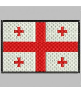 Embroidered patch GEORGIA FLAG
