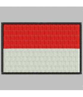 Embroidered patch INDONESIA FLAG