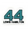 Embroidered patch LEWIS HAMILTON