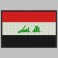 Embroidered patch IRAK FLAG
