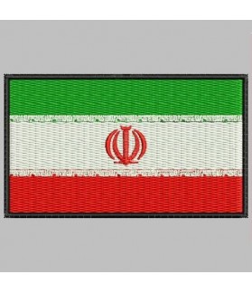 Embroidered patch IRAN FLAG