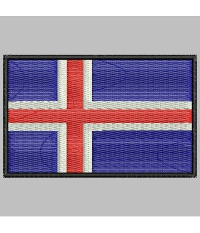 Embroidered patch ICELAND FLAG