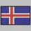 Embroidered patch ICELAND FLAG