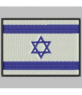 Embroidered patch ISRAEL FLAG