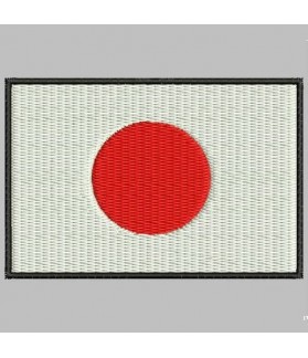 Embroidered patch JAPON FLAG